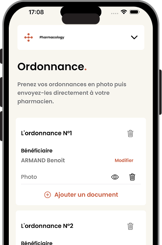 Capture d'écran de l'application Pharmacology sur iPhone